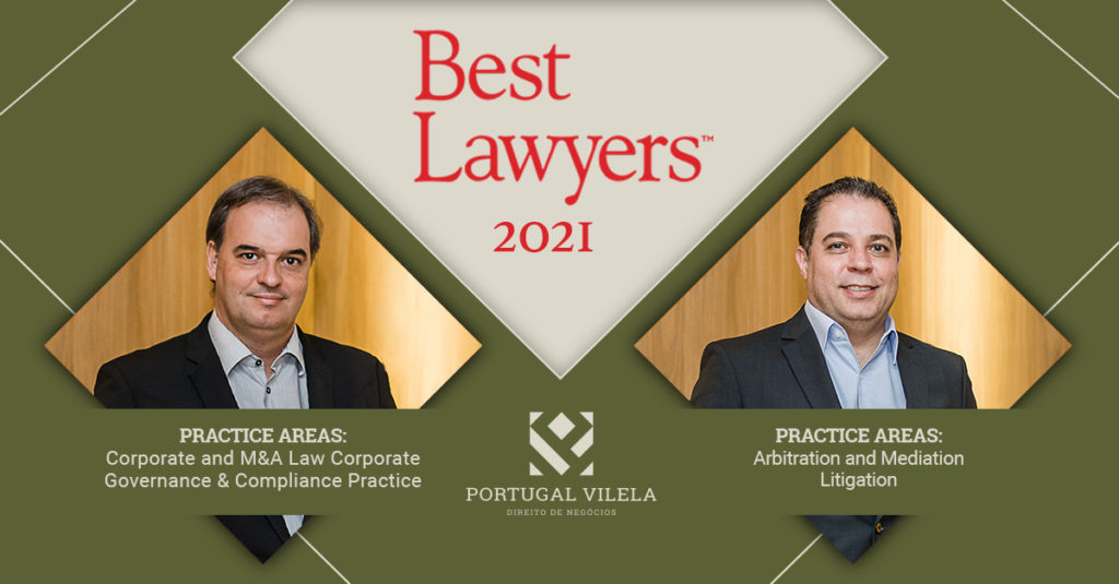 Bernardo Portugal e Marcelo Vilela na Best Lawyers 2021